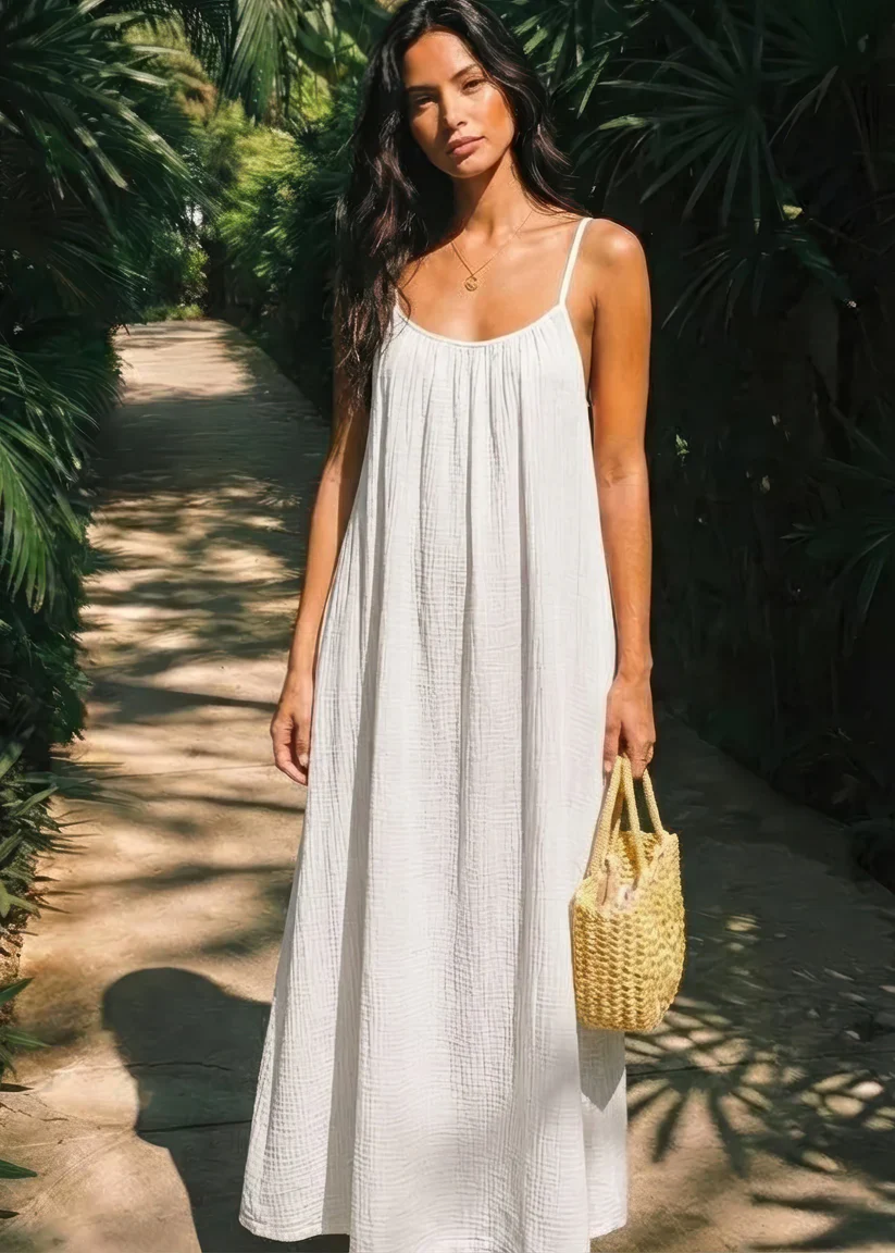 Elara | Vestido largo ajustable con espalda descubierta